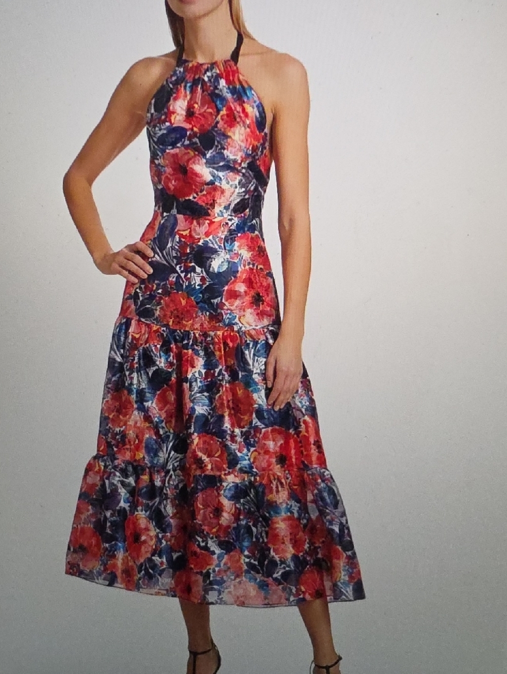 MILLY Hayden Poppy Jacquard Midi Dress Size 2 $450